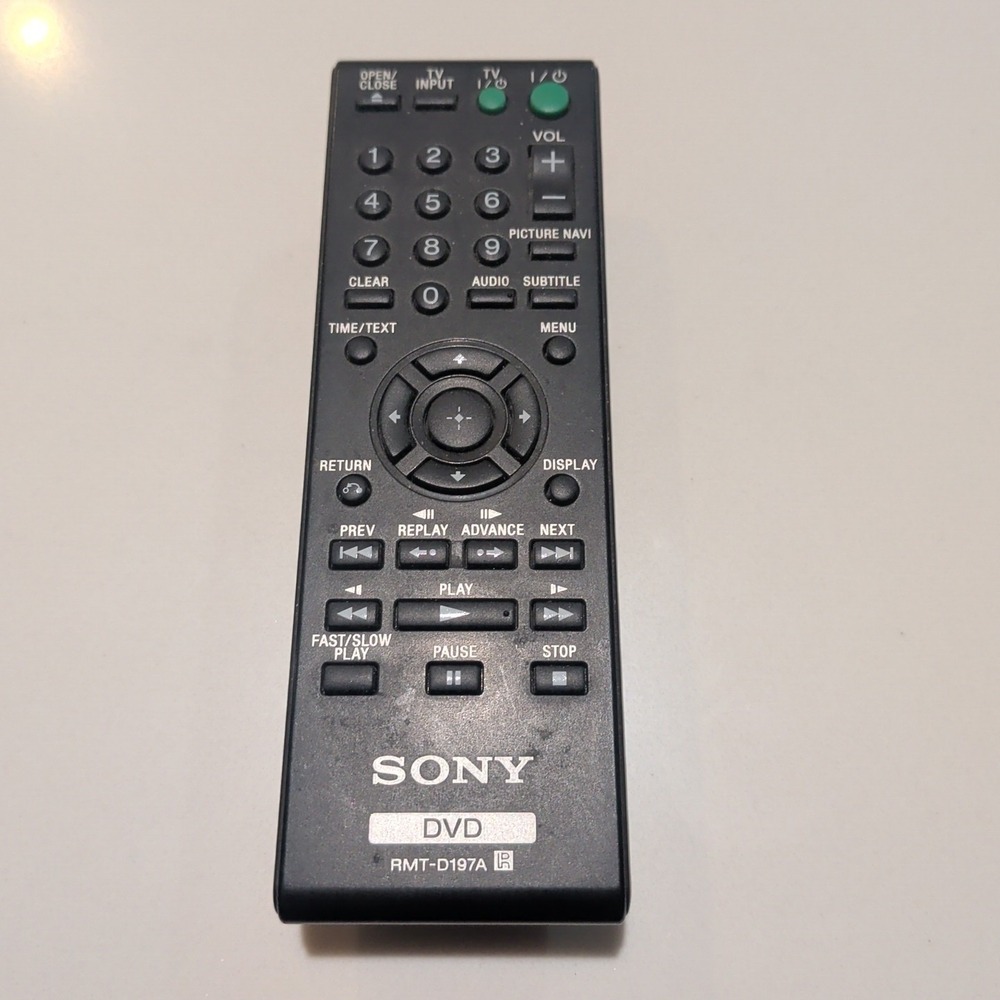 Genuine Sony RMT-D197A DVD Remote Control DVPSR201P DVP-SR210 DVPSR210P